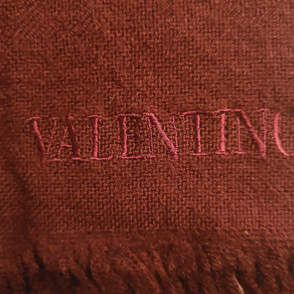 Valentino Burgundy Scarf